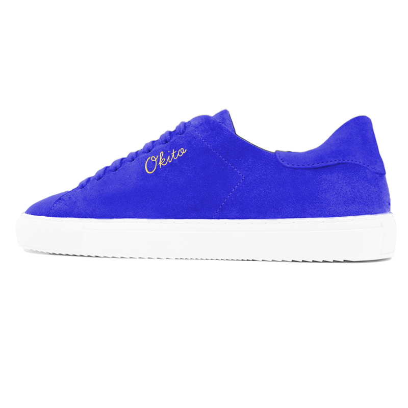 Blue Suede "Perennials" Sneakers