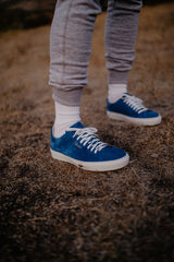 Blue Suede "Perennials" Sneakers
